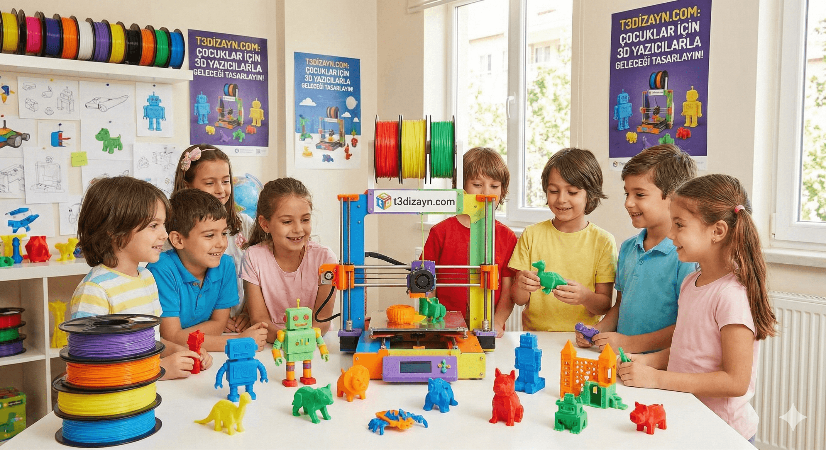 Çocuklar İçin 3 Boyutlu Yazıcı