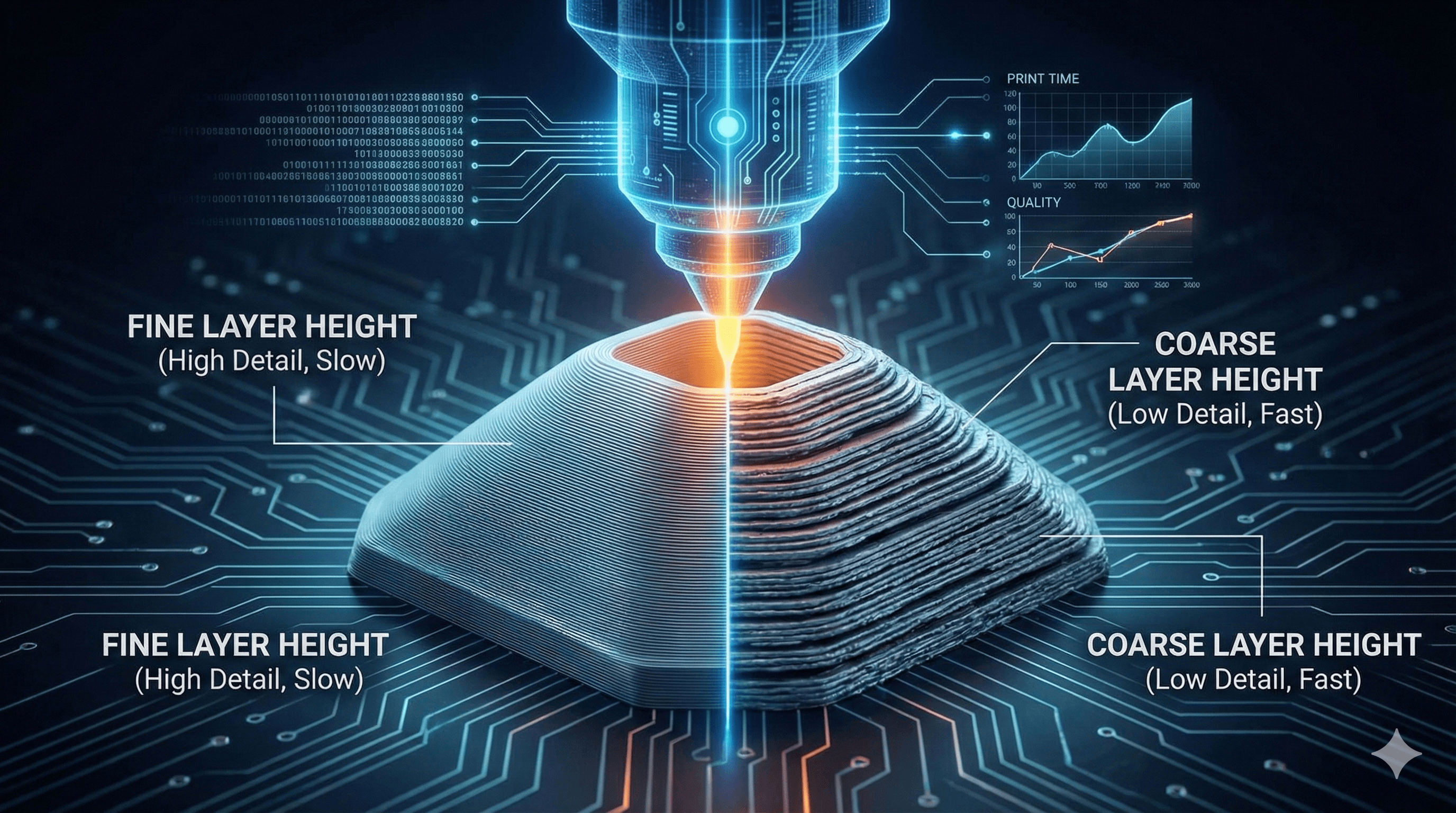 Katman Yüksekliği Nedir? Nozzle, Hız ve Akış Dengesiyle Mükemmel 3D Baskı Rehberi